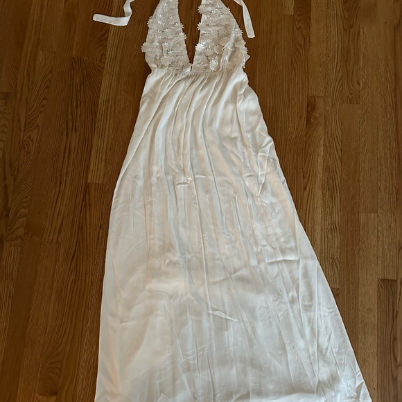 NWT For Love & Lemons Daisy Halter Maxi Dress - Picture 2 of 7